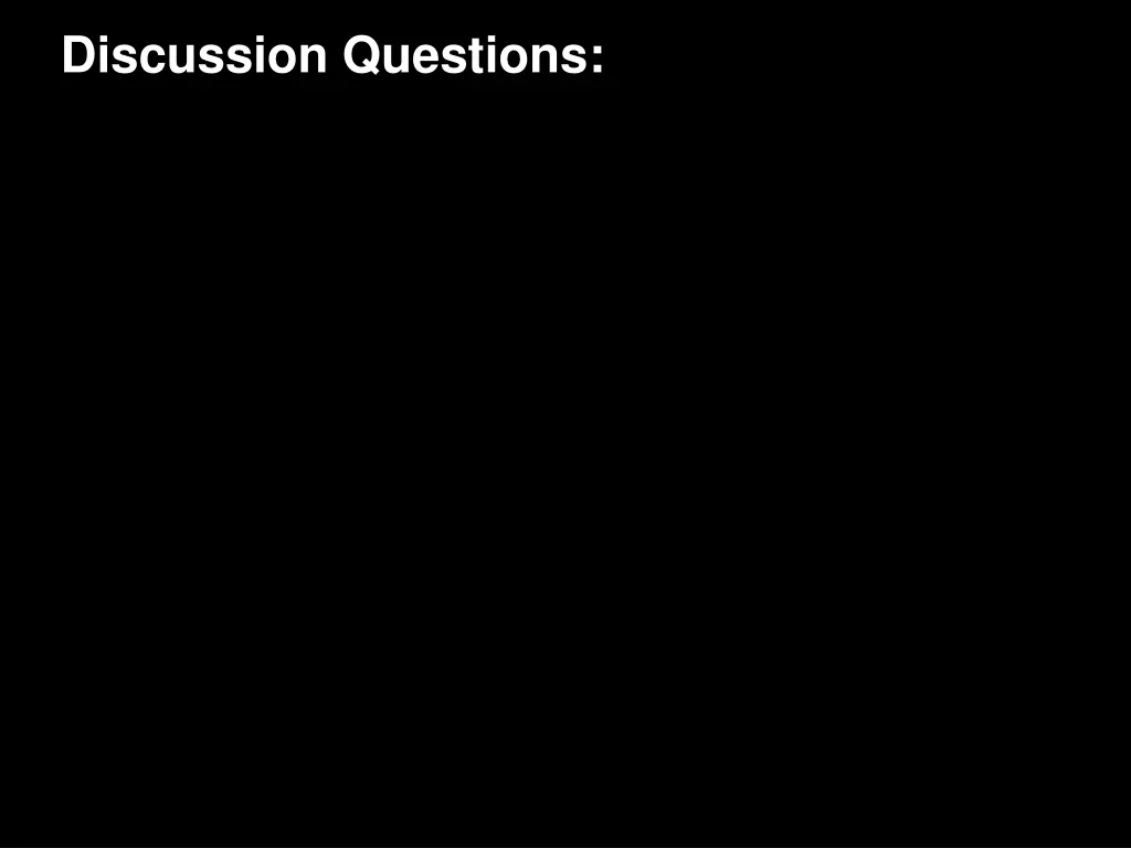 discussion questions