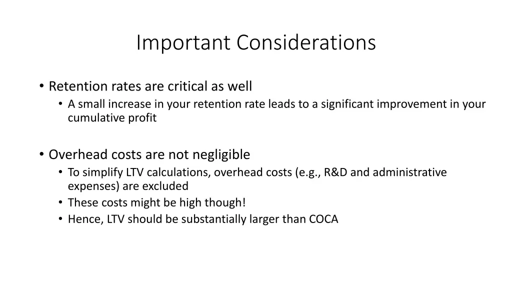 important considerations 2