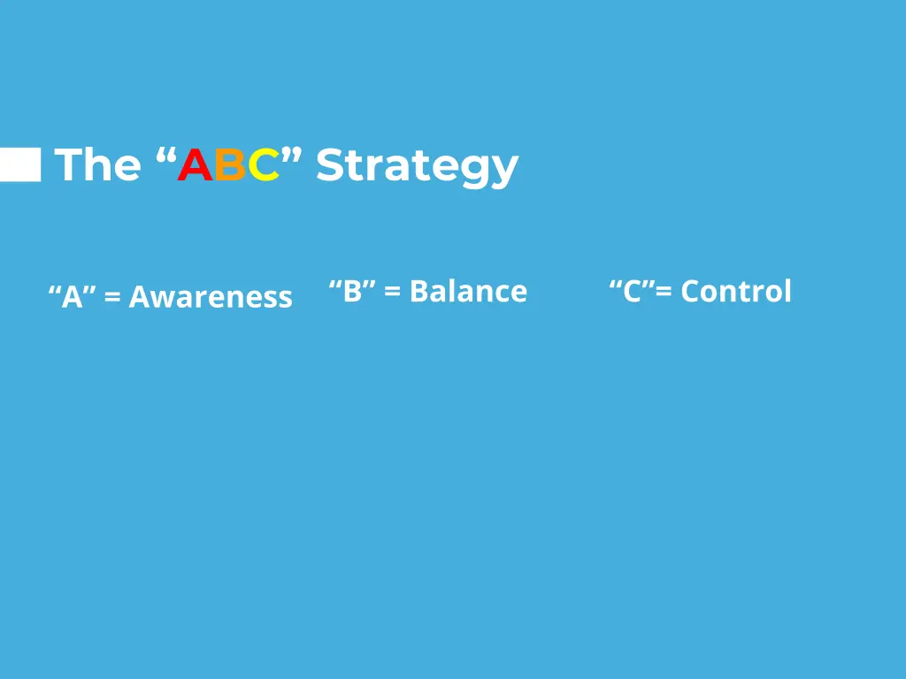 the abc strategy