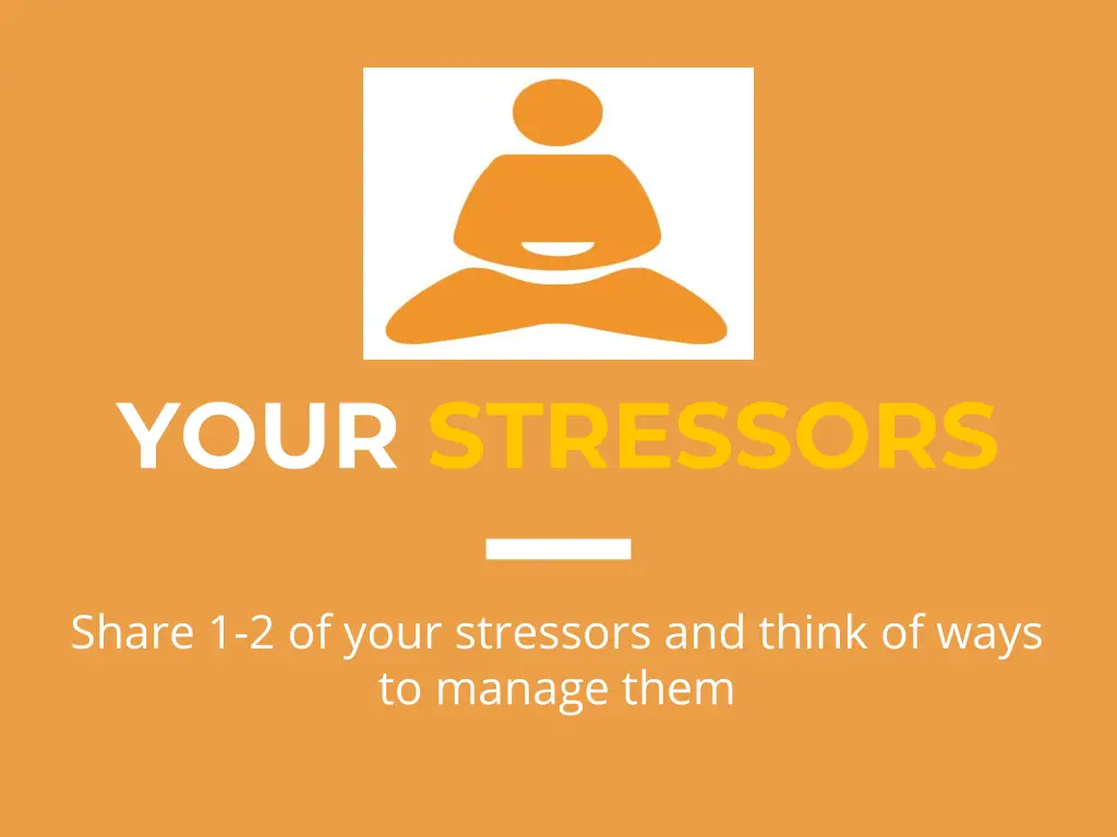 your stressors