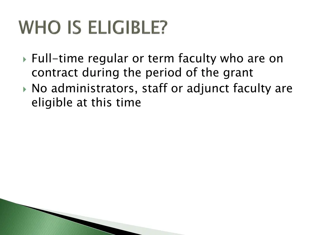 full time regular or term faculty