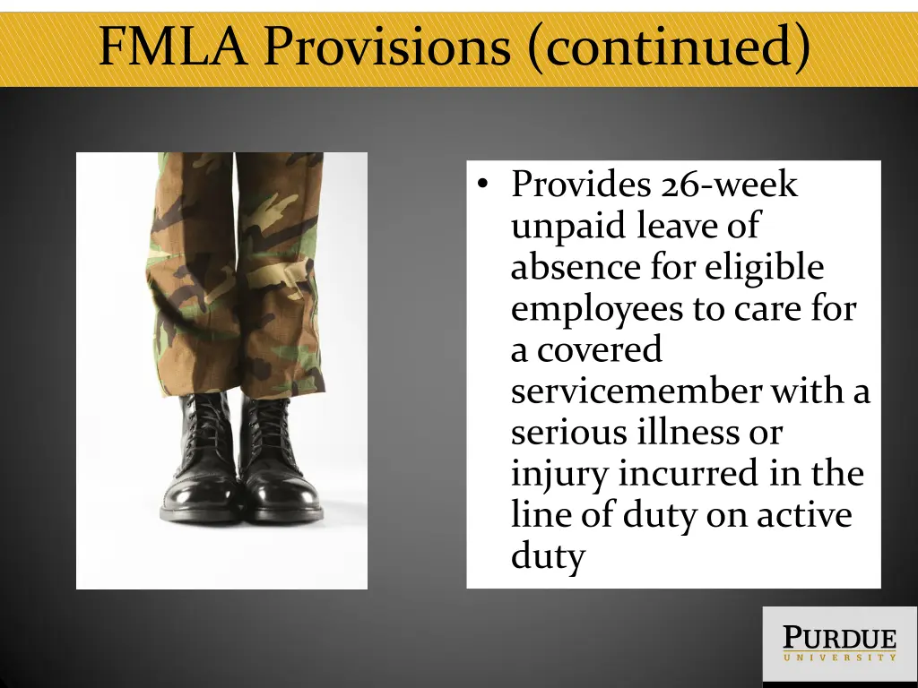 fmla provisions continued