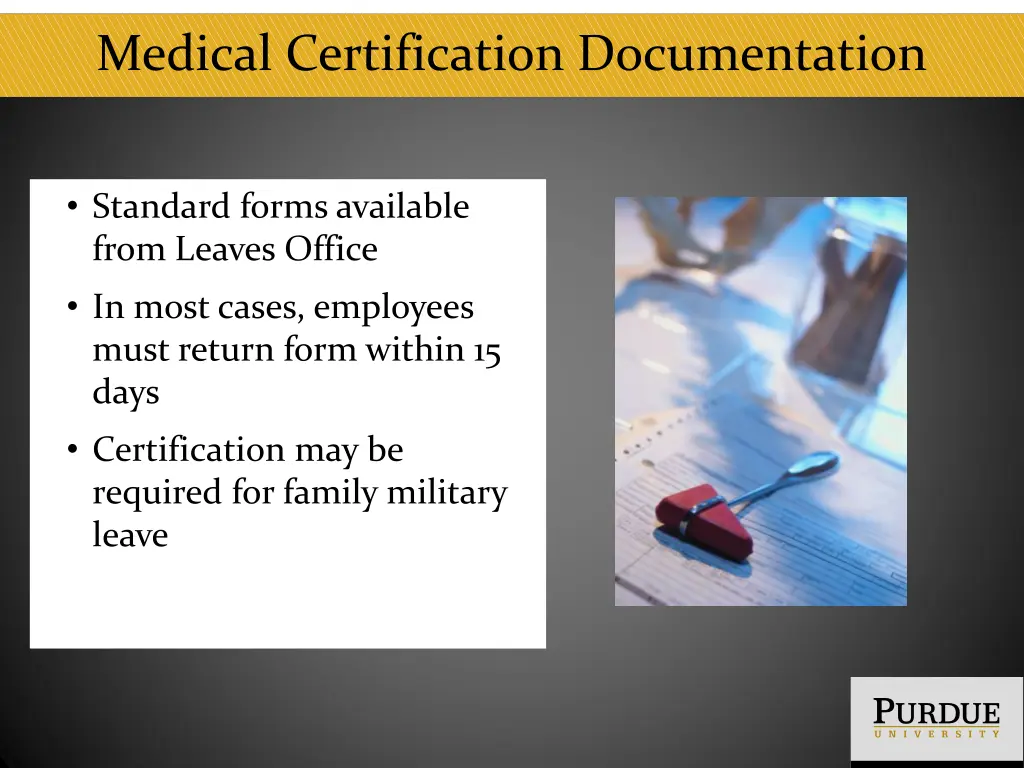 medical certification documentation