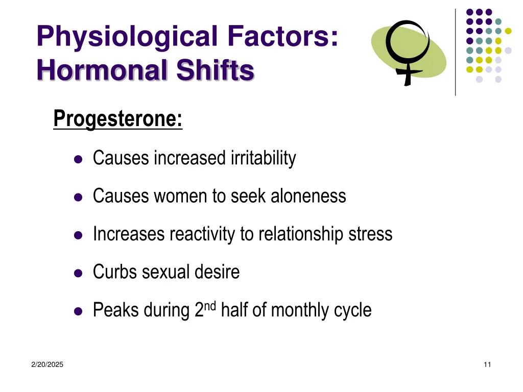 physiological factors hormonal shifts 1