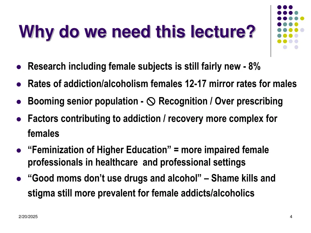 why do we need this lecture