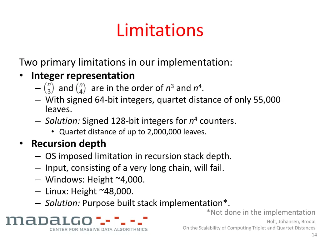 limitations