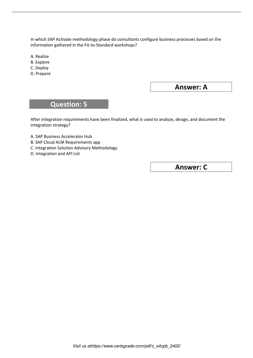 in which sap activate methodology phase