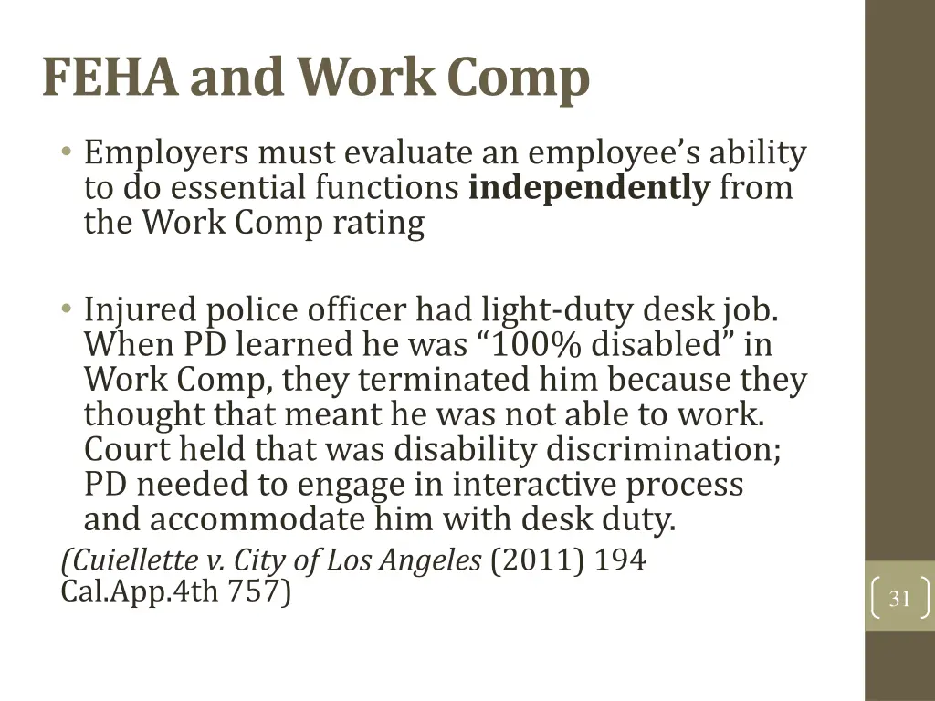 feha and work comp 1