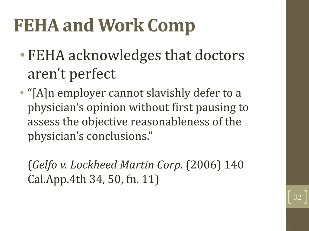 feha and work comp 2