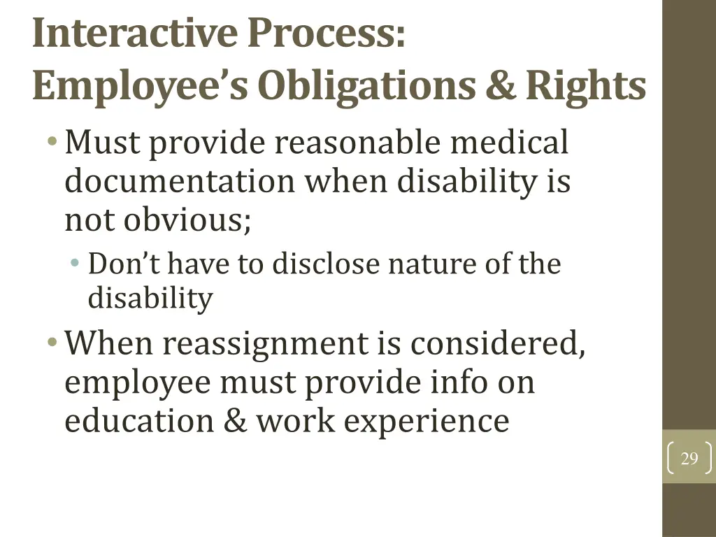 interactive process employee s obligations rights