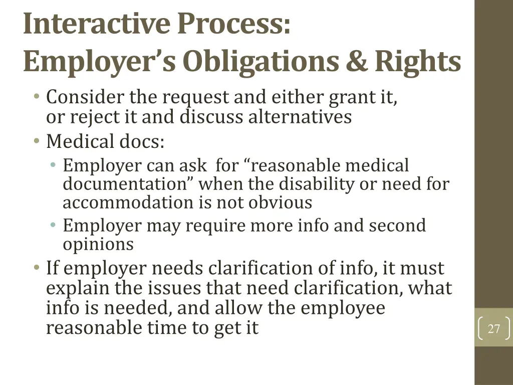 interactive process employer s obligations rights