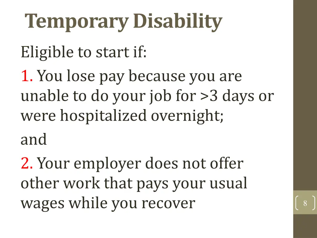 temporary disability 1
