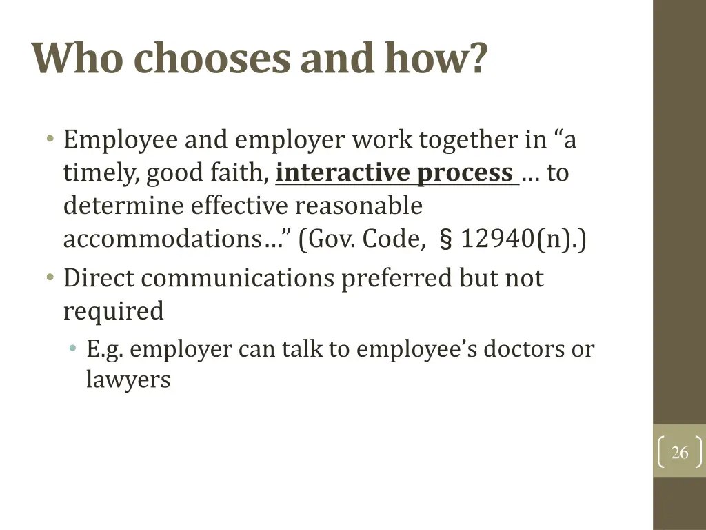 who chooses and how