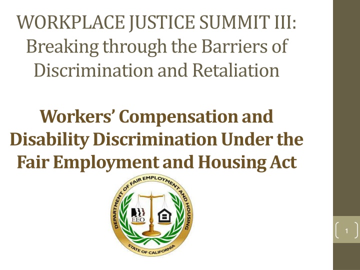 workplace justice summit iii breaking through
