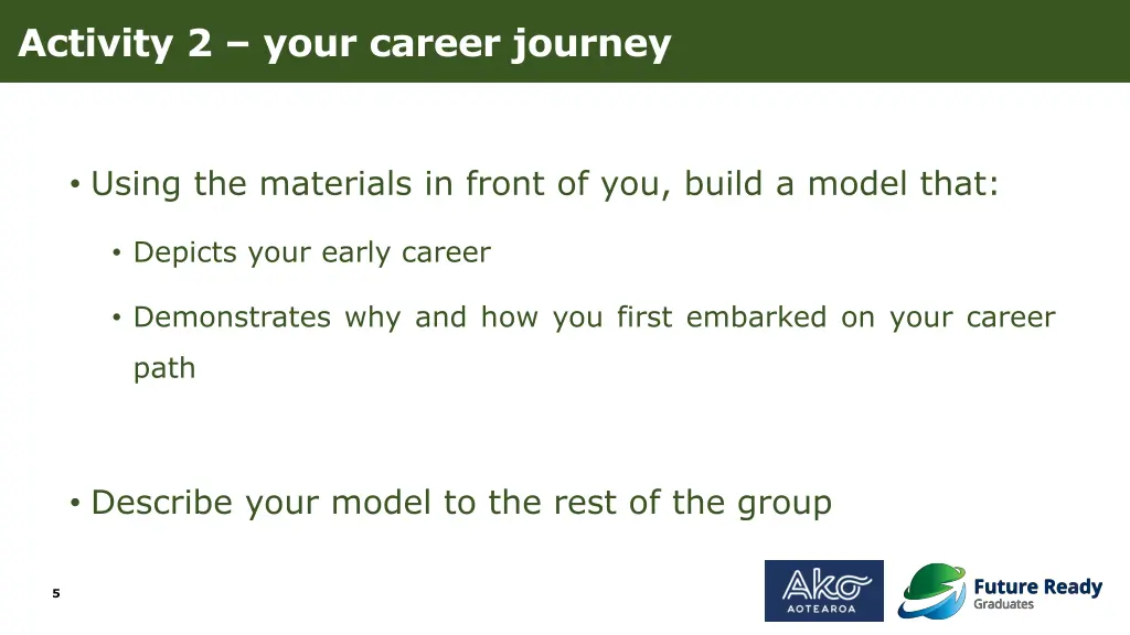 activity 2 your career journey