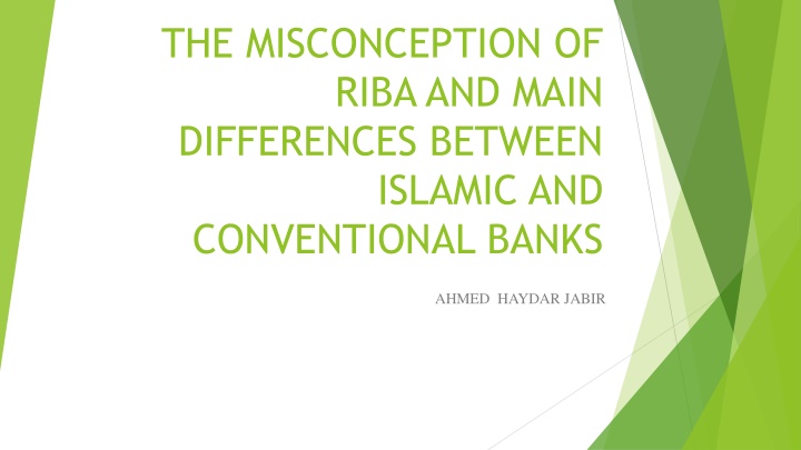 the misconception of riba and main differences