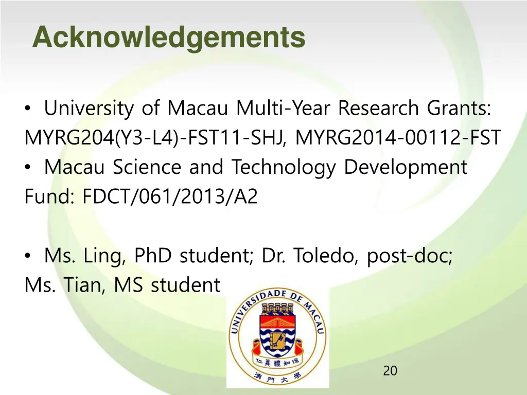 acknowledgements