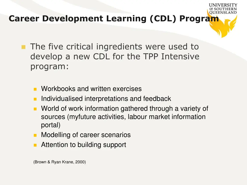 career development learning cdl program