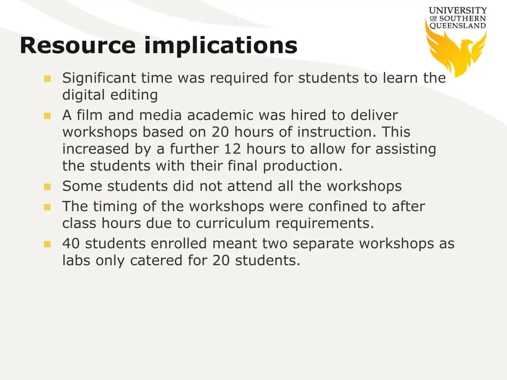 resource implications