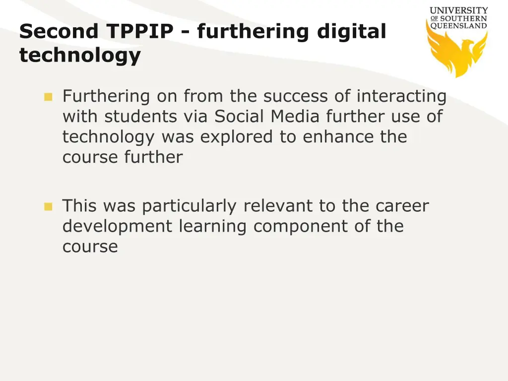 second tppip furthering digital technology