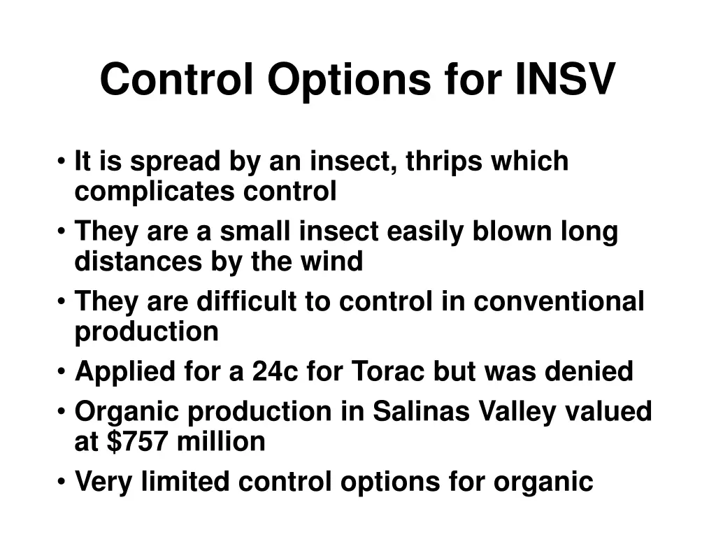 control options for insv