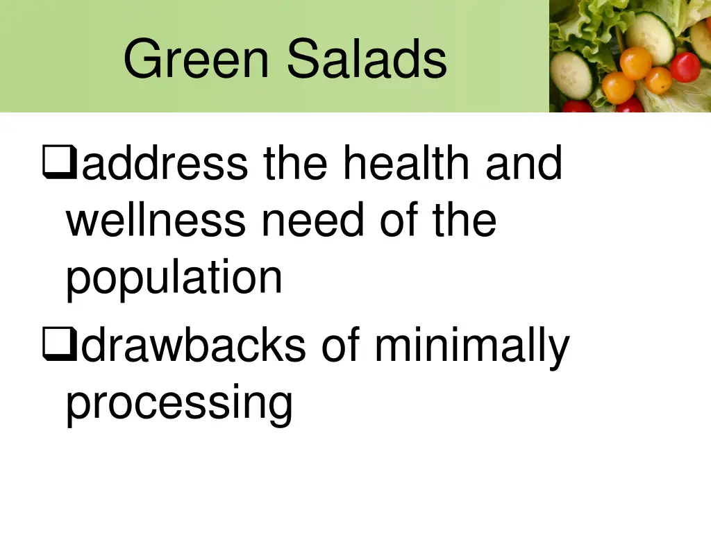 green salads