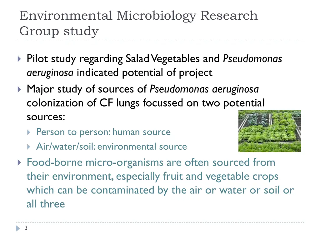 environmental microbiology research group study