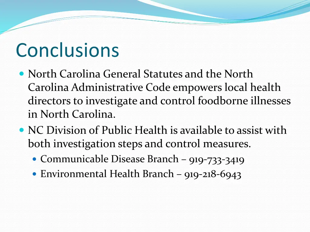 conclusions