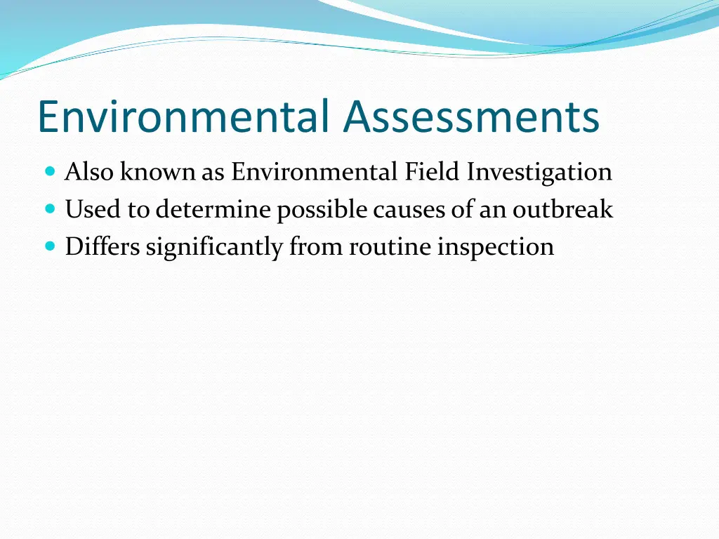 environmental assessments