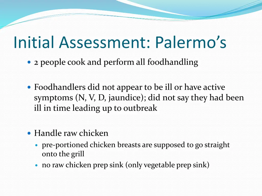 initial assessment palermo s