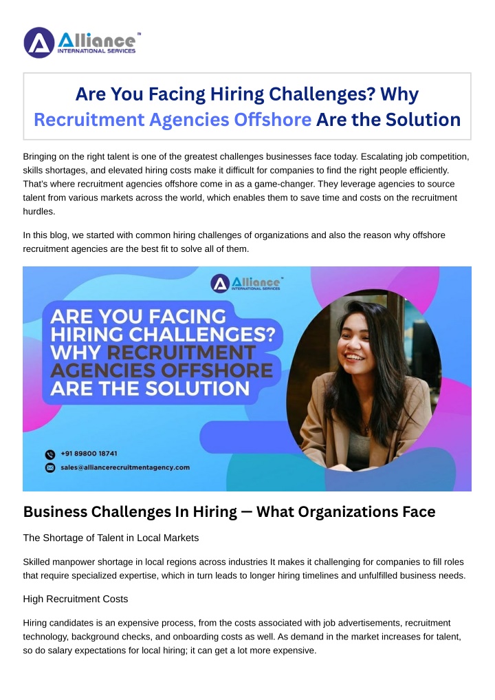 are you facing hiring challenges why recruitment