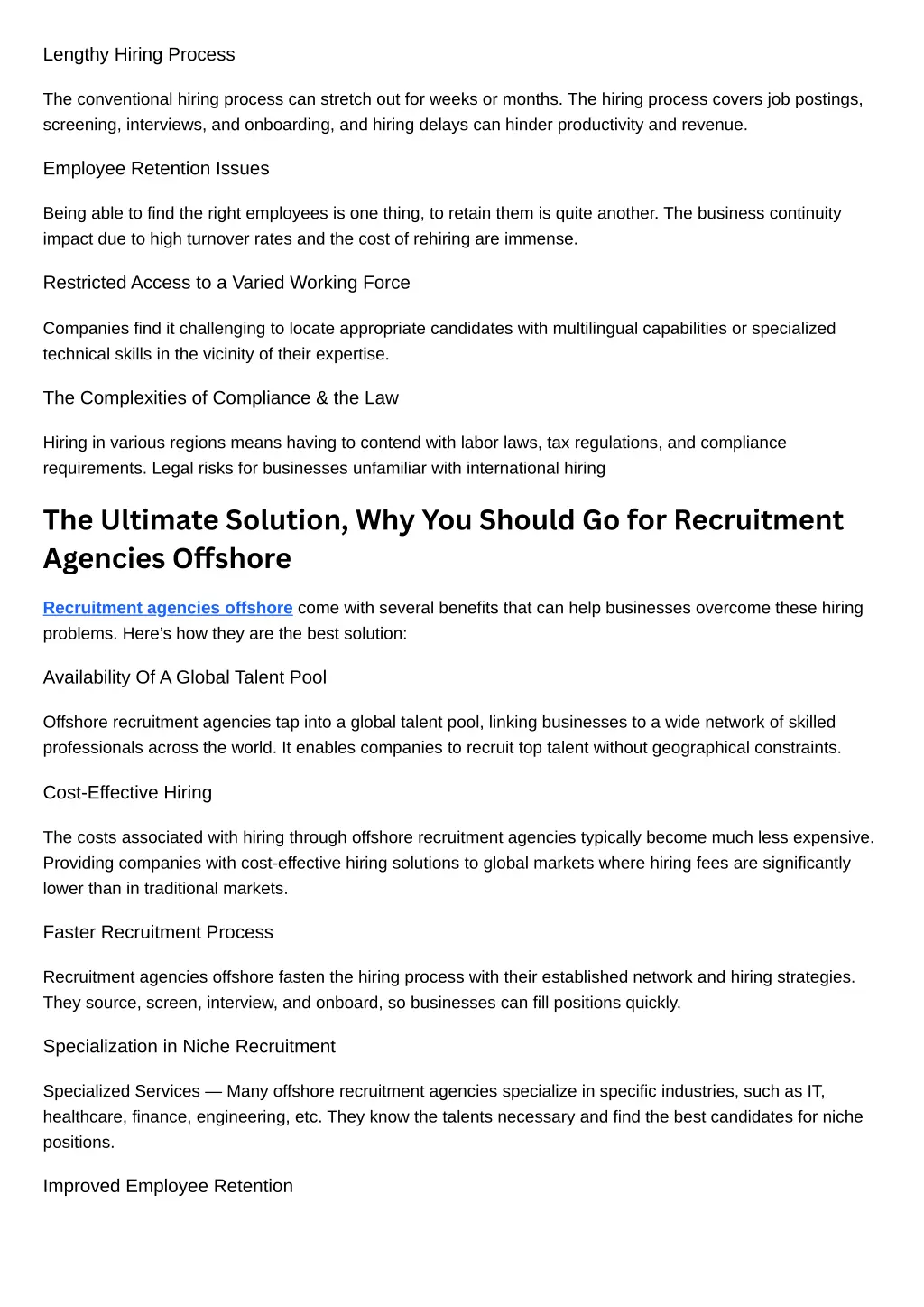lengthy hiring process