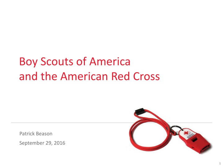 boy scouts of america and the american red cross