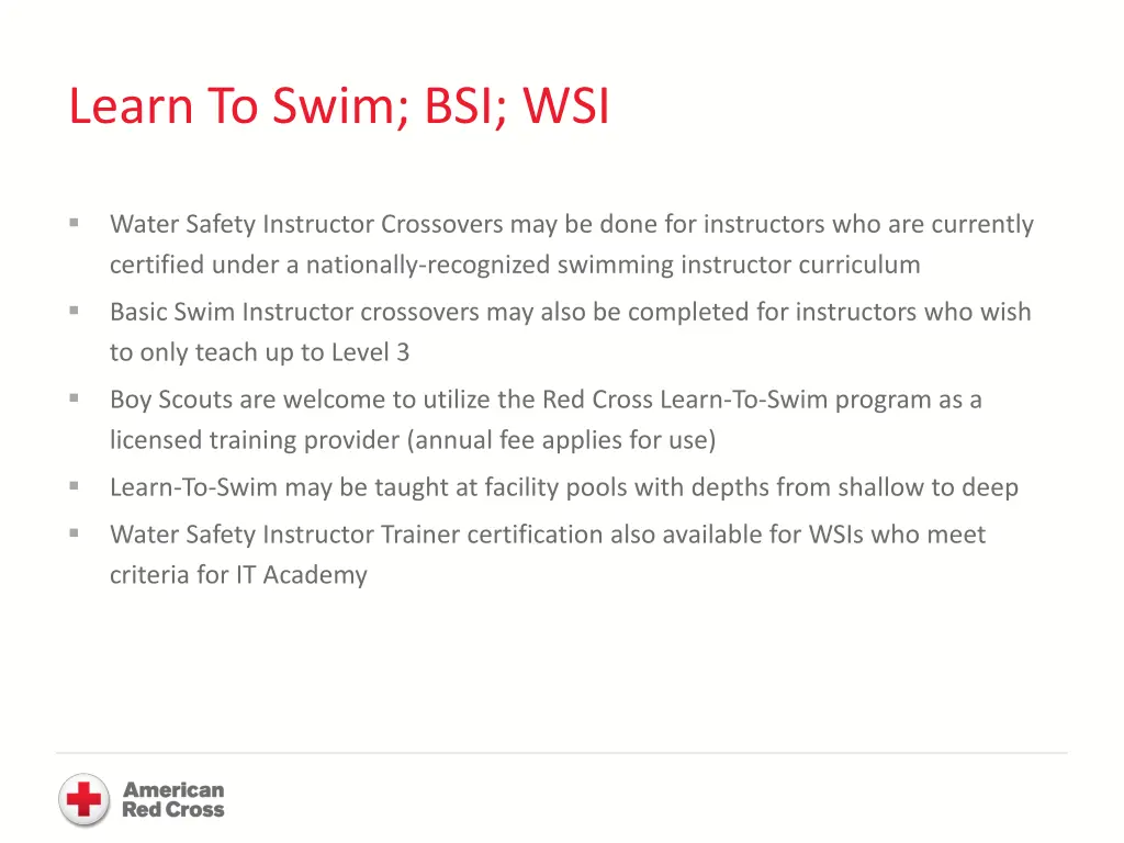 learn to swim bsi wsi