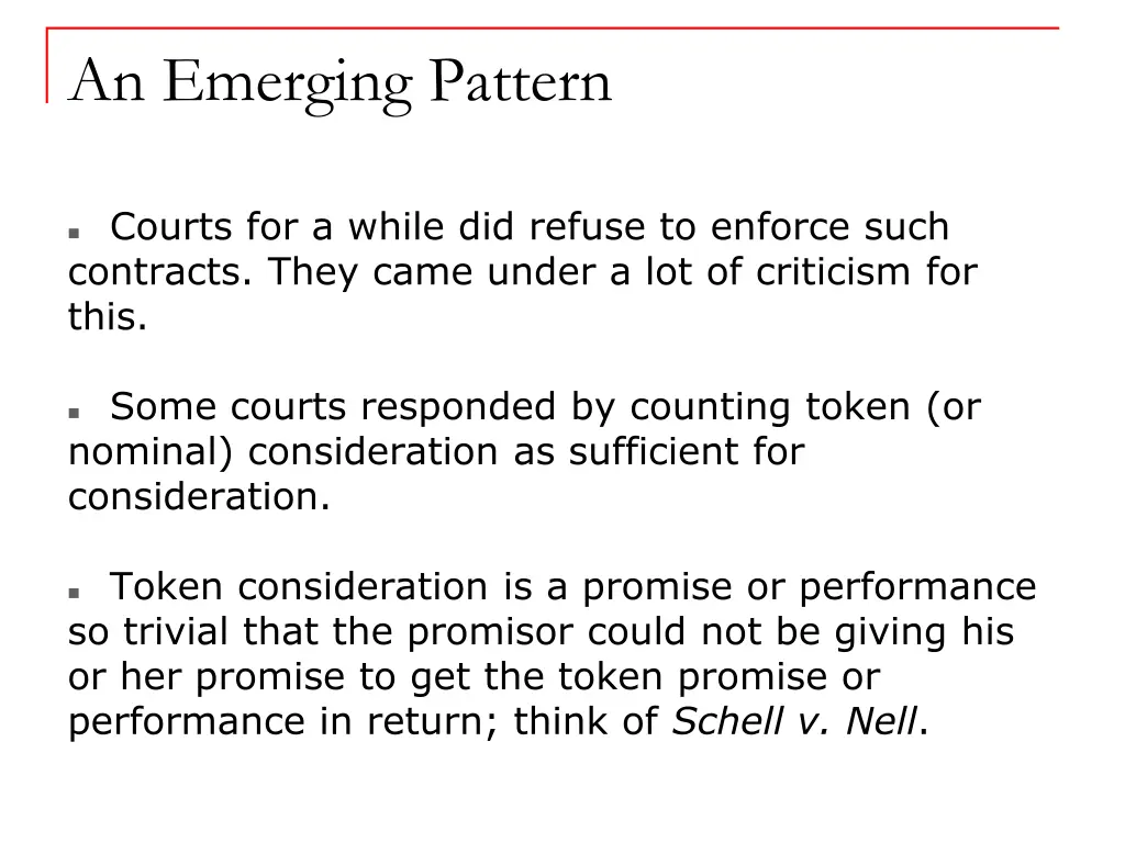 an emerging pattern