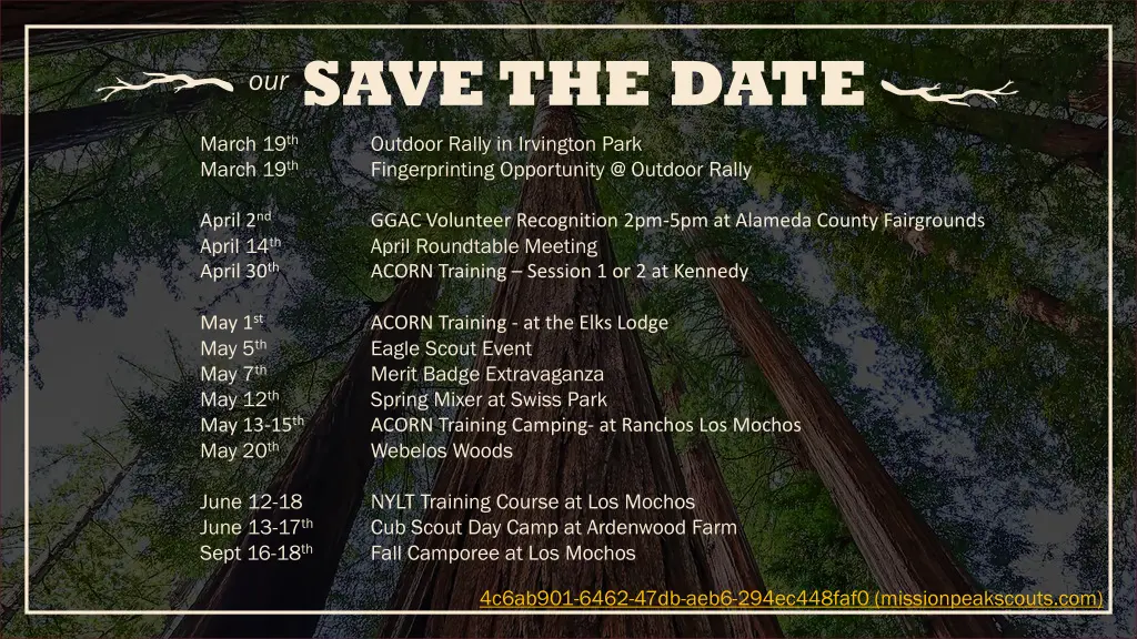 save the date