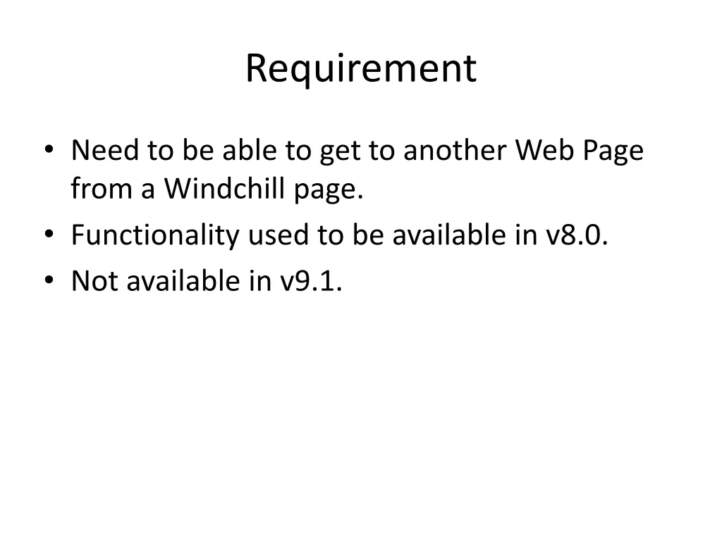 requirement