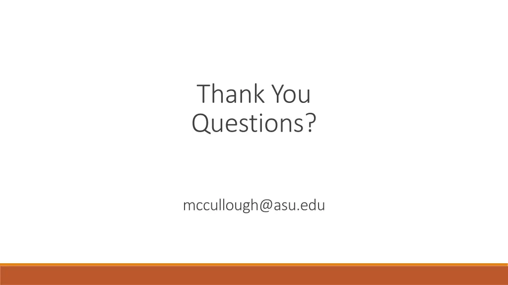 thank you questions