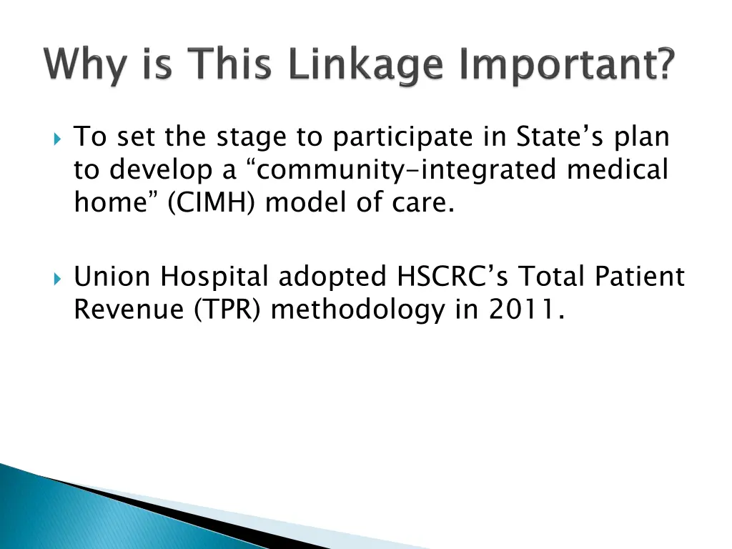 to set the stage to participate in state s plan