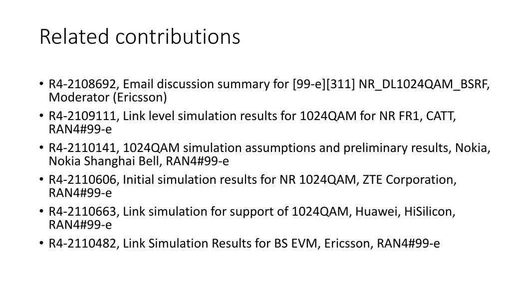 related contributions
