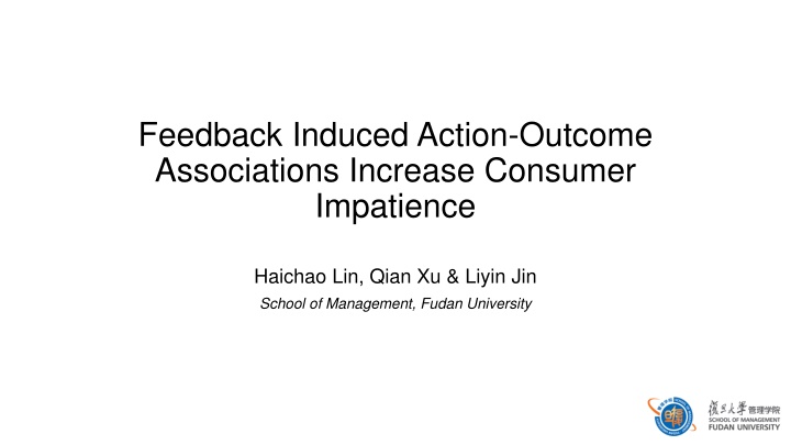 feedback induced action outcome associations