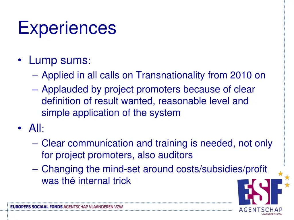 experiences 1