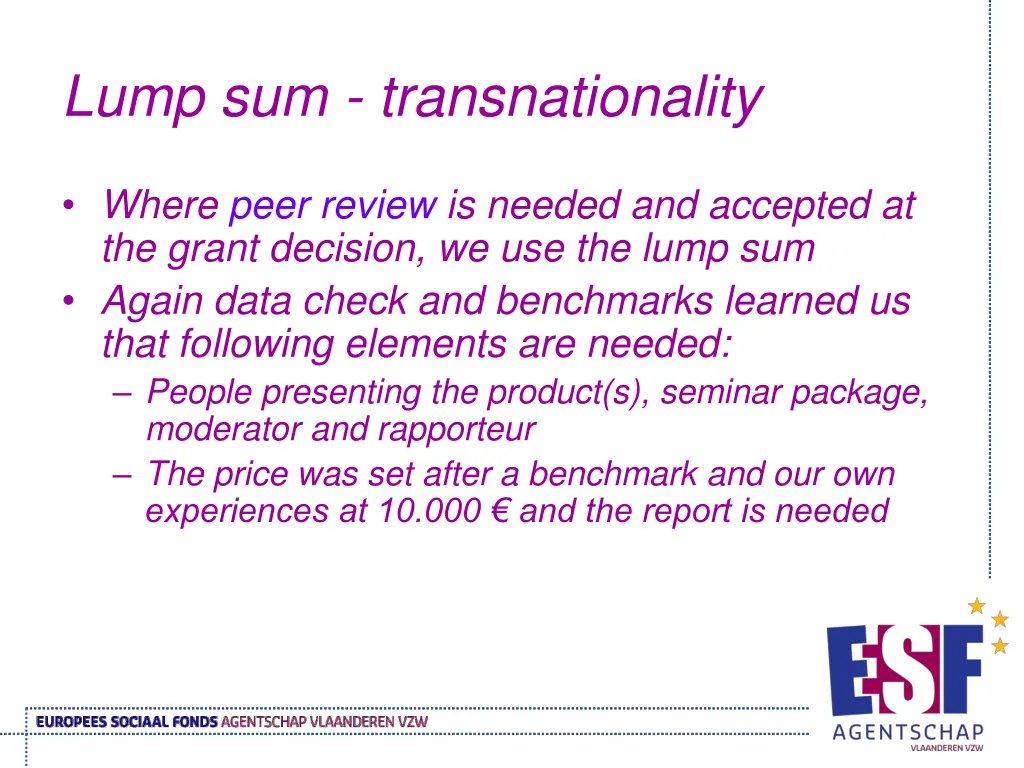 lump sum transnationality 1