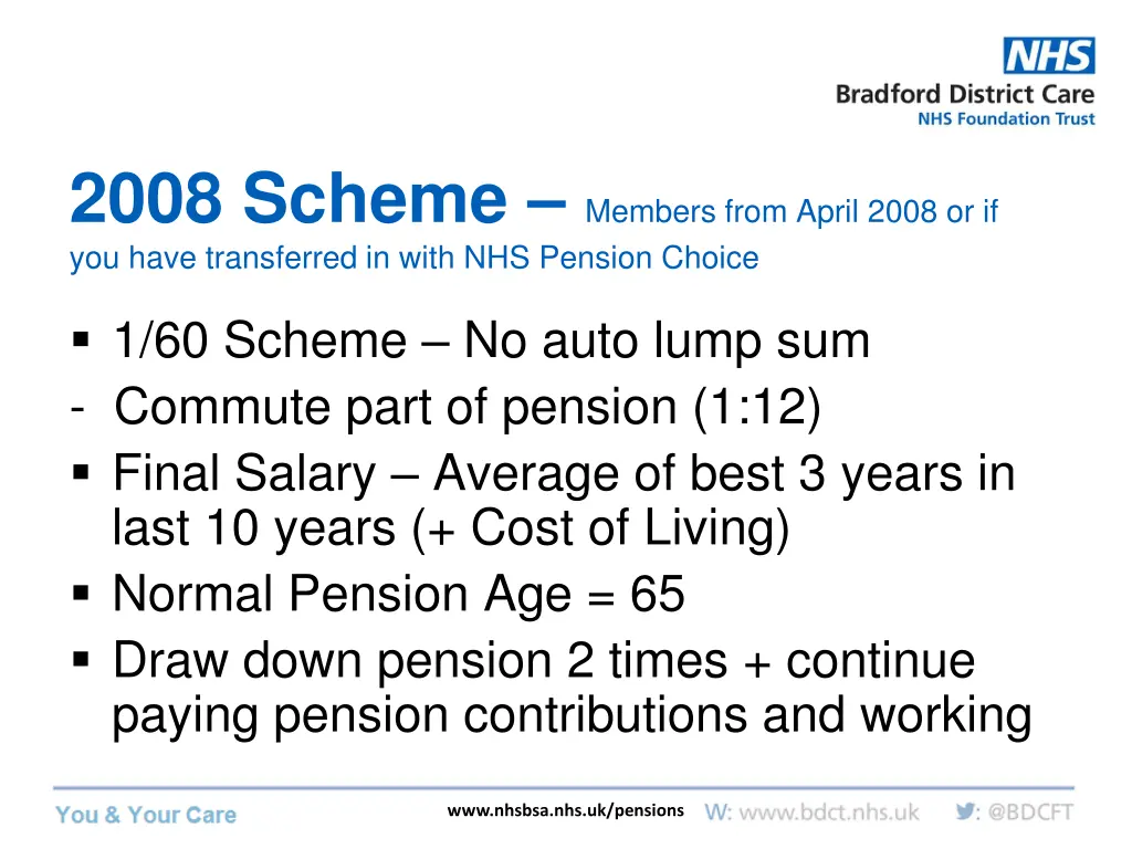 2008 scheme members from april 2008
