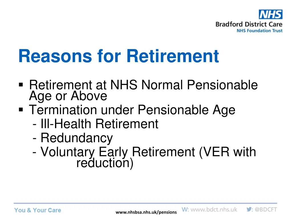 reasons for retirement