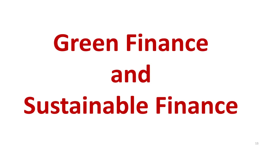 green finance and sustainable finance