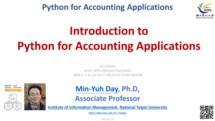 python for accounting applications