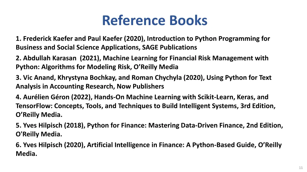 reference books