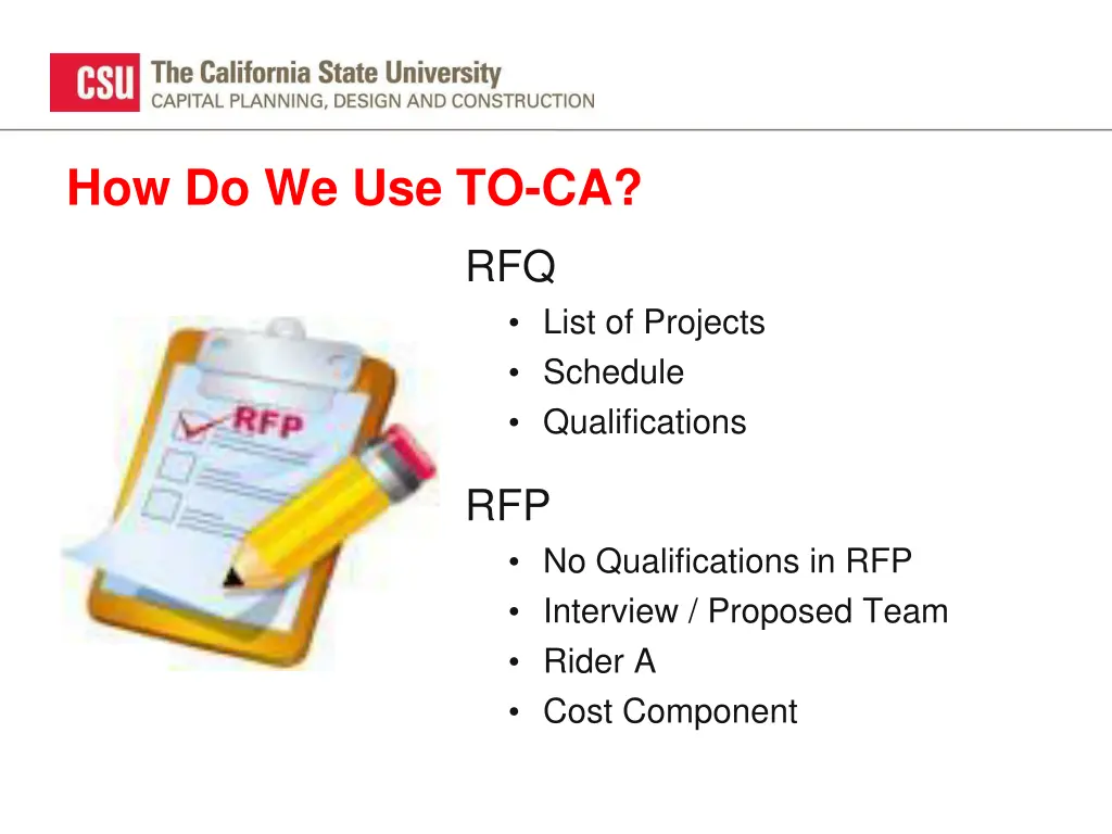 how do we use to ca