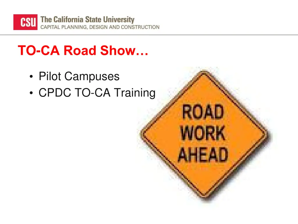 to ca road show